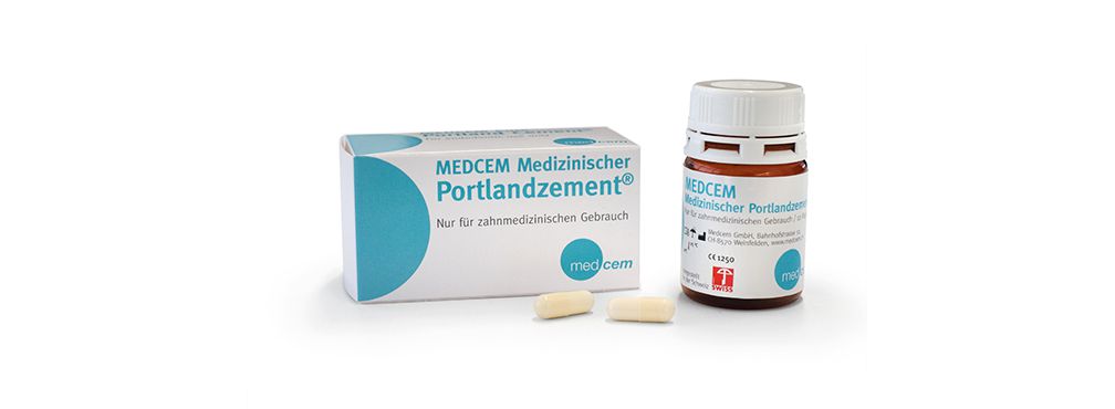 Banner Produktfoto Medcem Medizinischer Portlandzement®